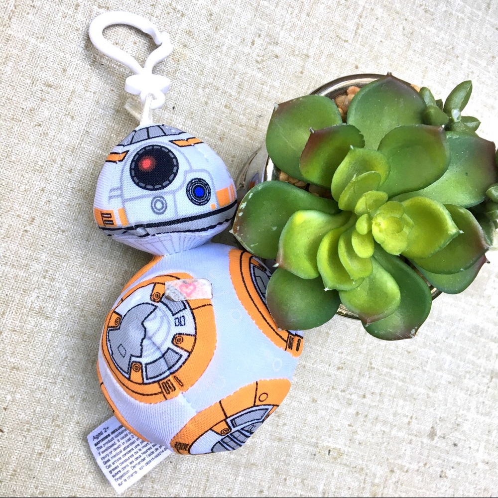 Star Wars BB8 robot white orange press button talk